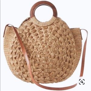 Muche et Muchette 100% raffia/straw shoulder bag